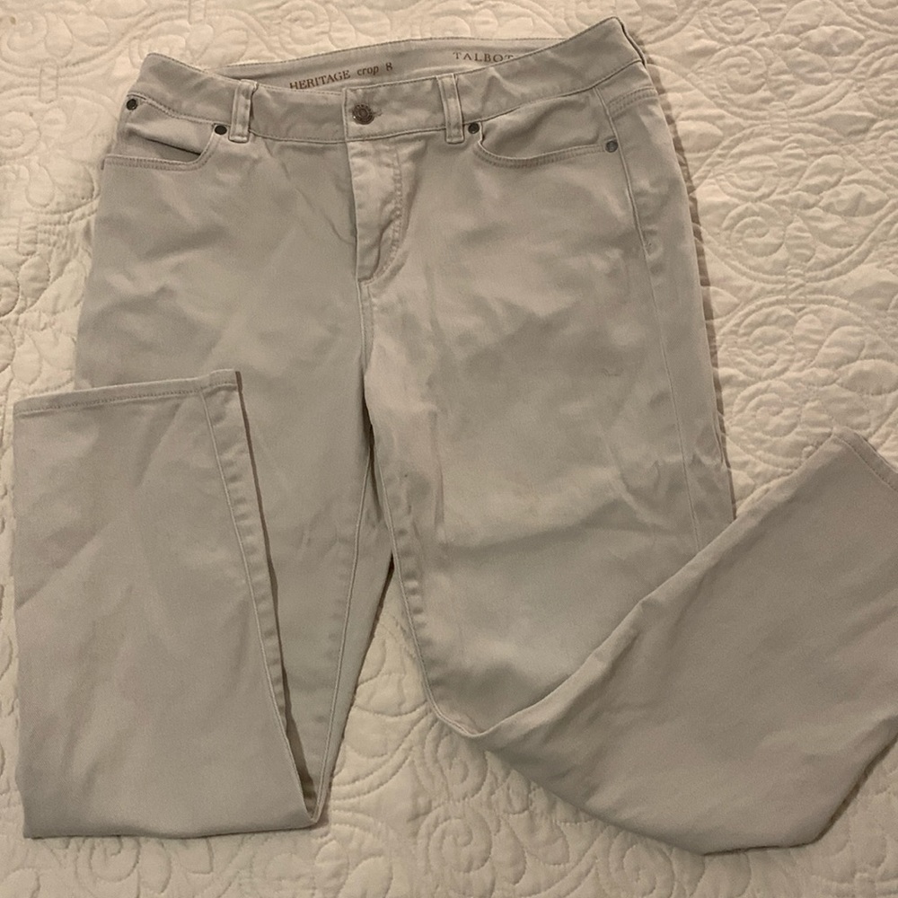 Talbots classic straight leg crop jeans size 8
